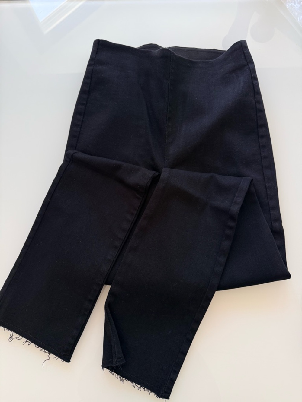 Frank & Eileen Black Derry Illusion Slim Cropped Pants size 24 - Picture 6 of 8